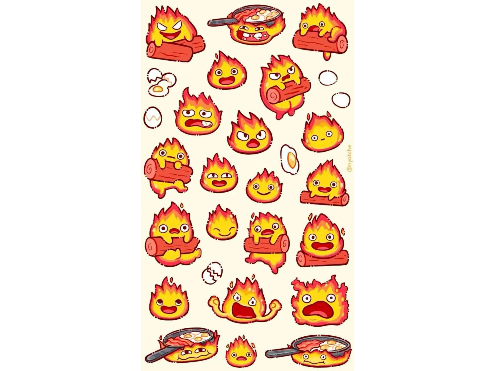 Calcifer Sticker Pack 1