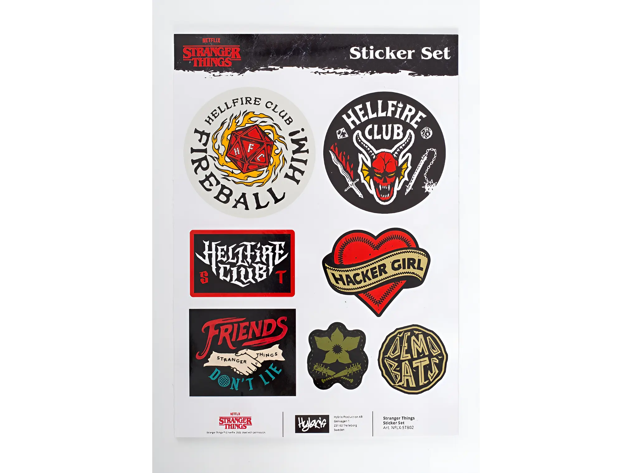 Stranger Things: Hellfire Club Sticker Set 1
