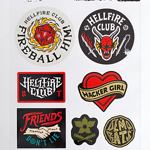 Stranger Things: Hellfire Club Sticker Set