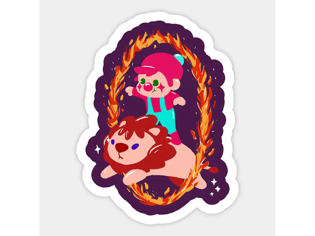 Sticker Individual: Circus Charlie 🎪 1