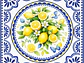 Sticker 'Citrus Wave' - Estilo Mayólica - Miniatura 1