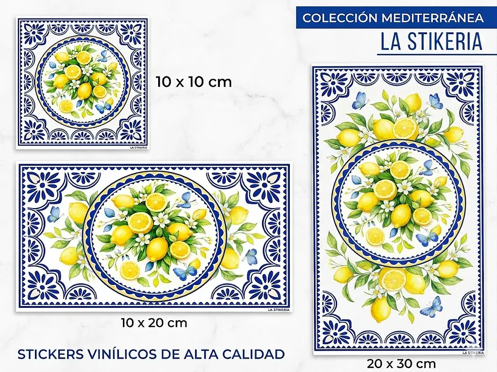 Sticker 'Citrus Wave' - Estilo Mayólica 2