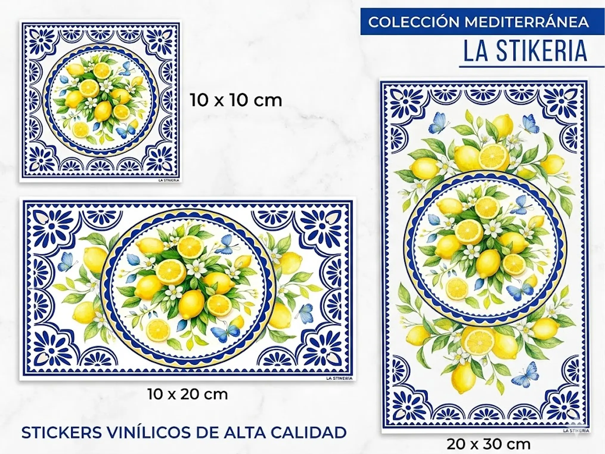 Sticker 'Citrus Wave' - Estilo Mayólica 2