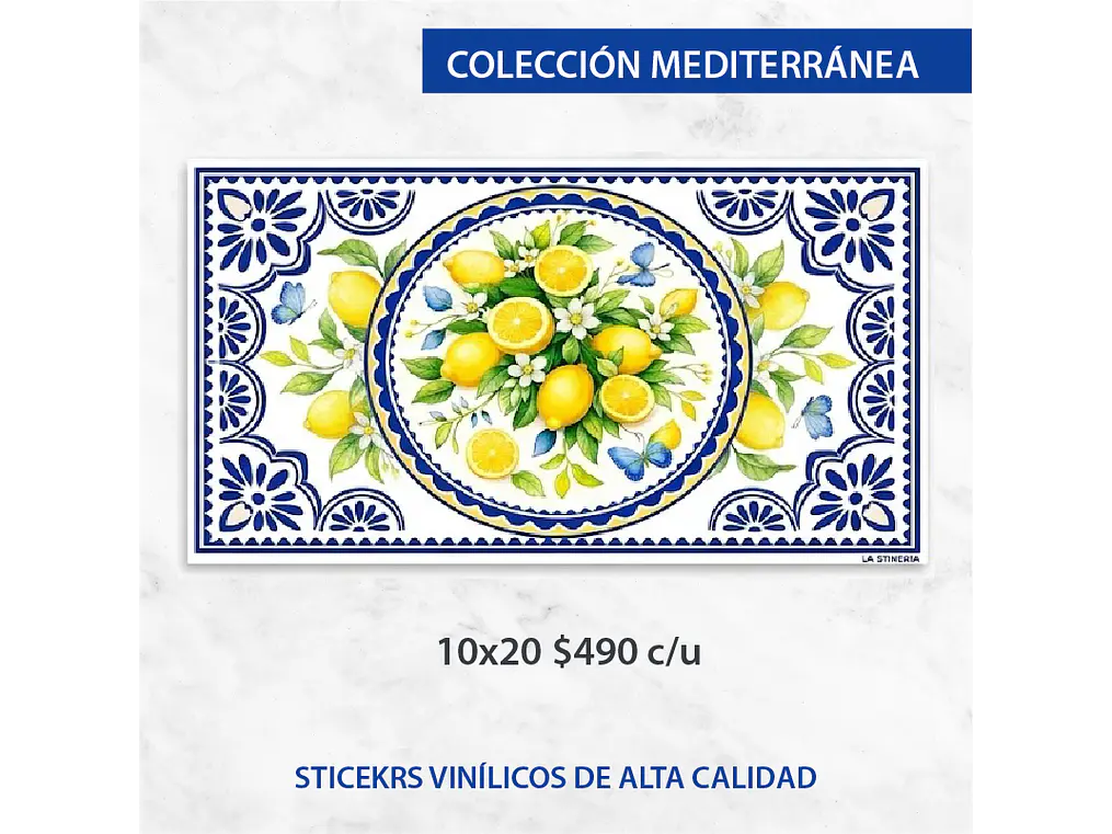 Sticker 'Citrus Wave' - Estilo Mayólica 3
