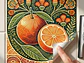 Azulejo Naranja Folk 🍊✨ - Miniatura 2