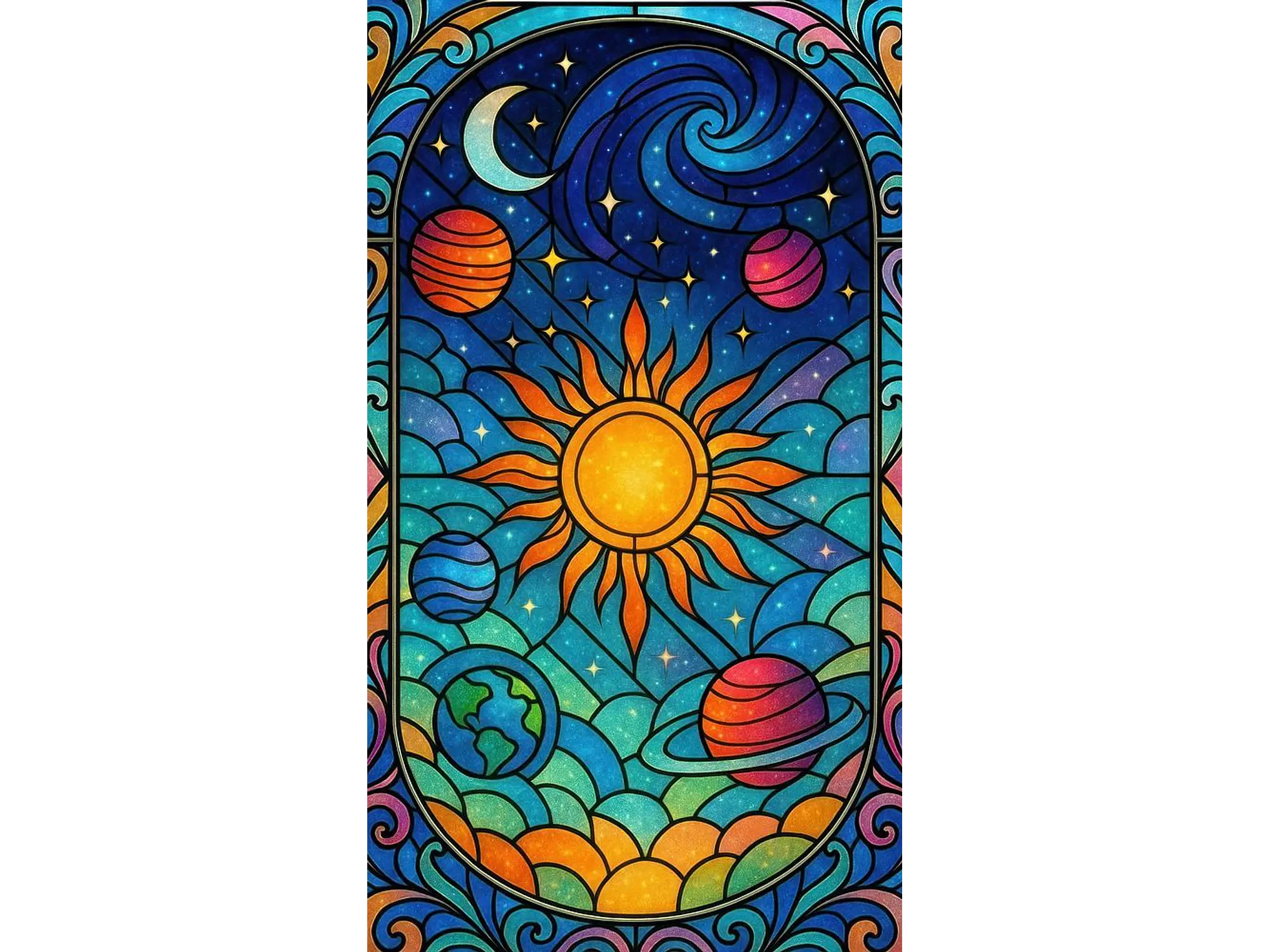 Azulejo Cosmos Solar 🌞🌌 1