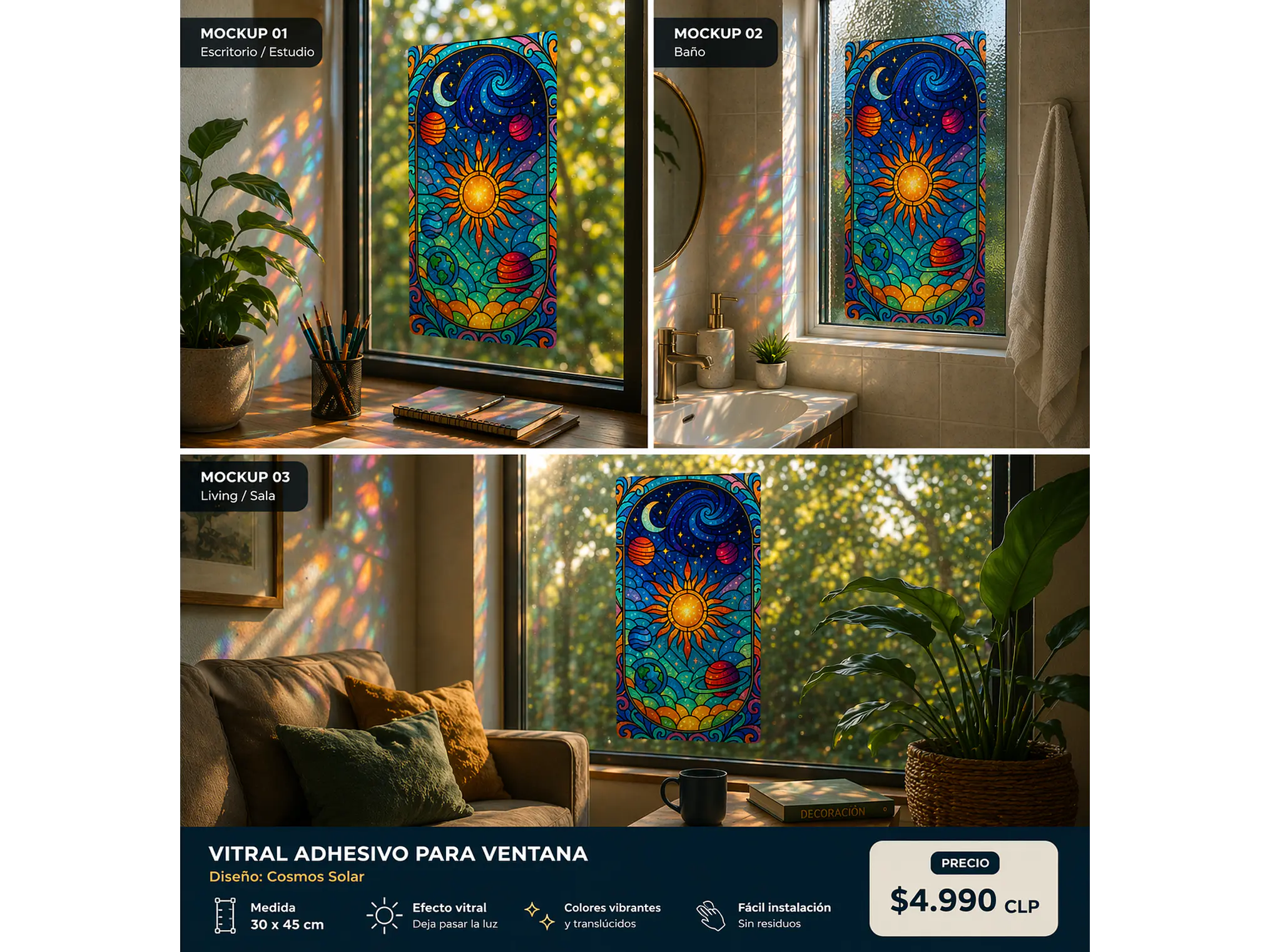 Azulejo Cosmos Solar 🌞🌌 2