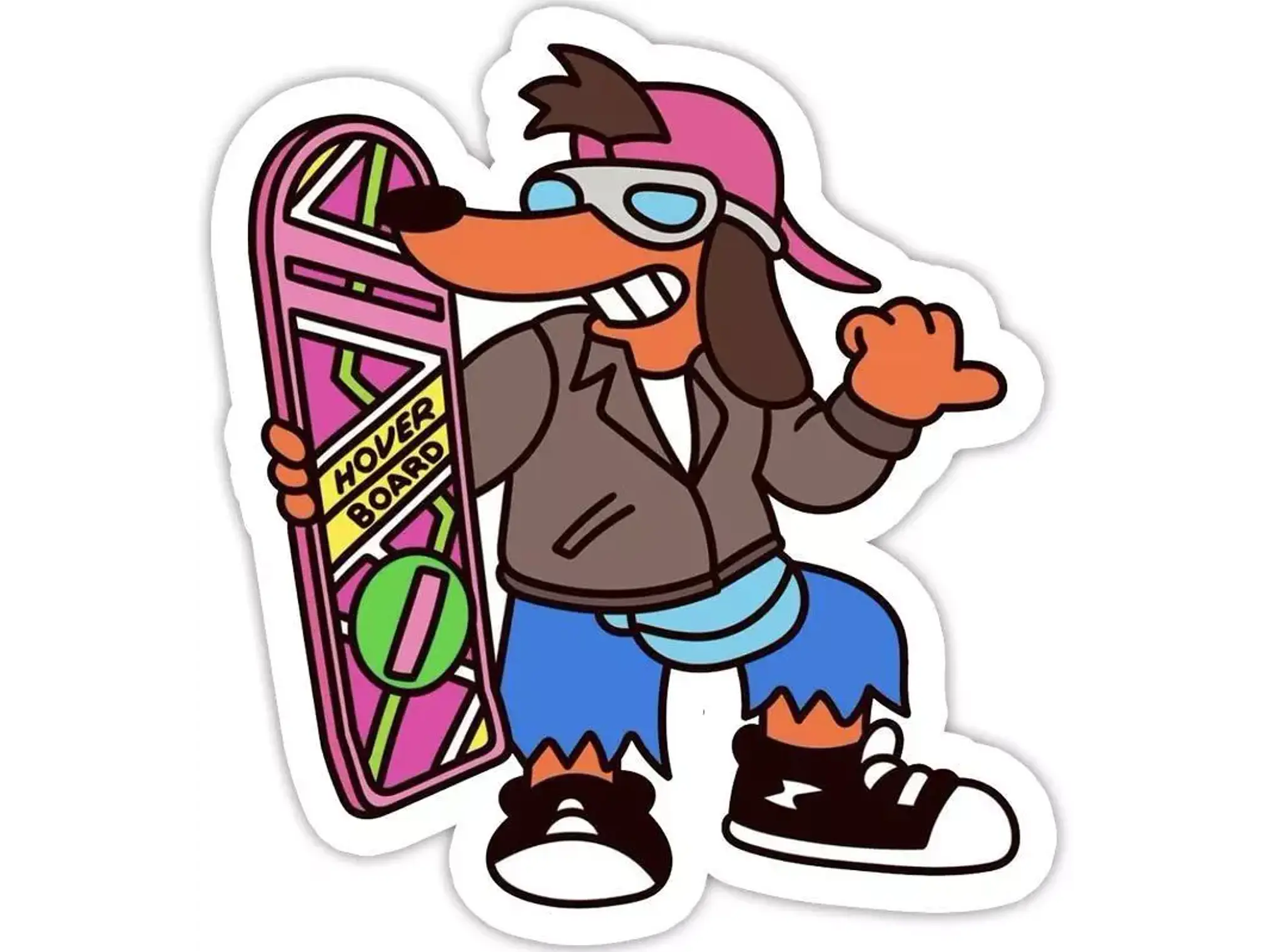 Sticker Hover Retro Cartoon 1