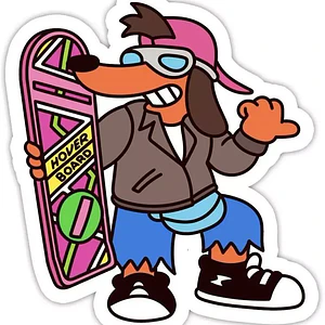 Sticker Hover Retro Cartoon