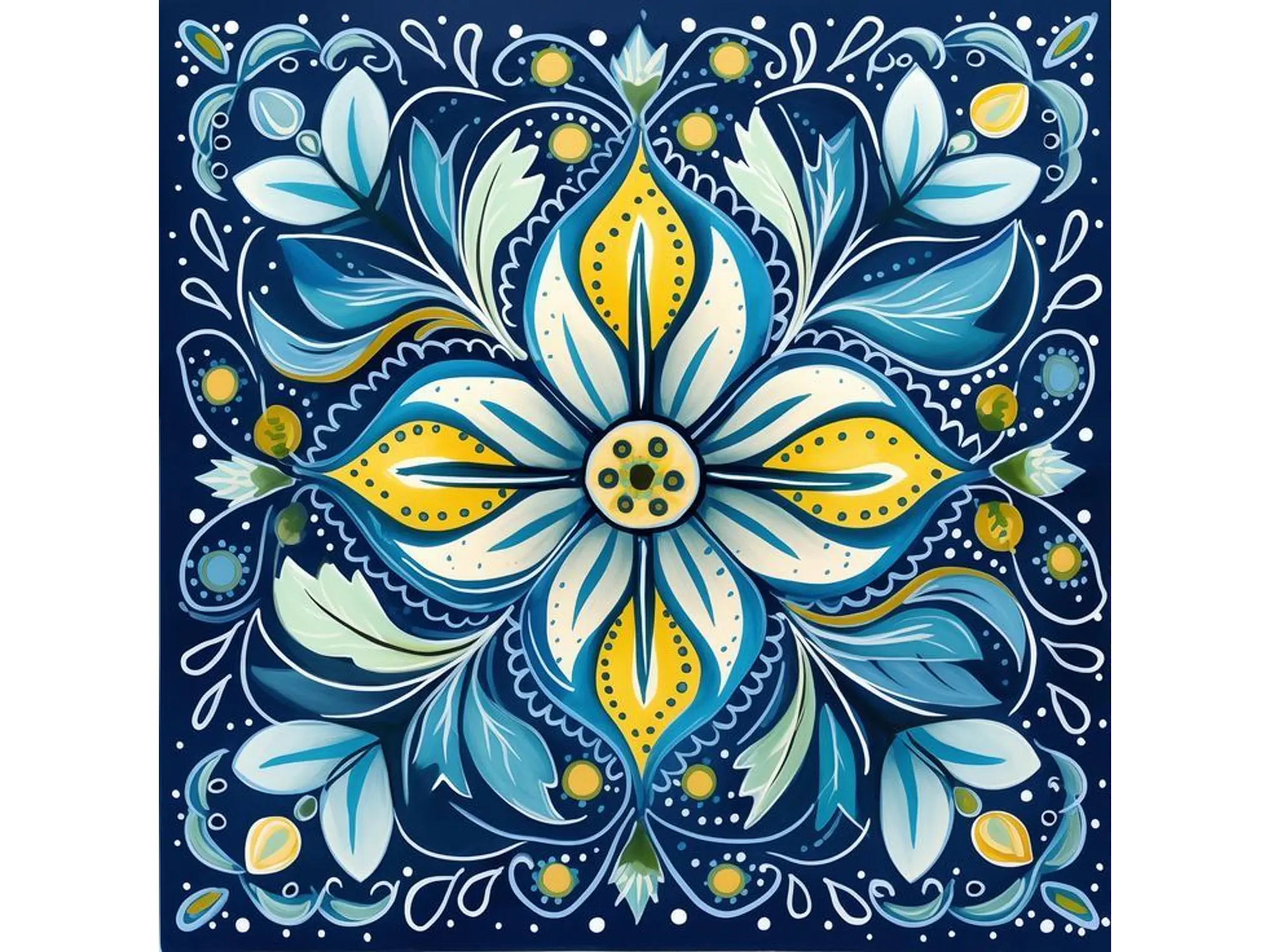 Floral Azul 1