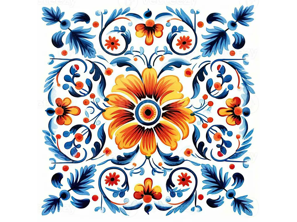 🔹 Azulejo Adhesivo “Flor de Valencia” 1