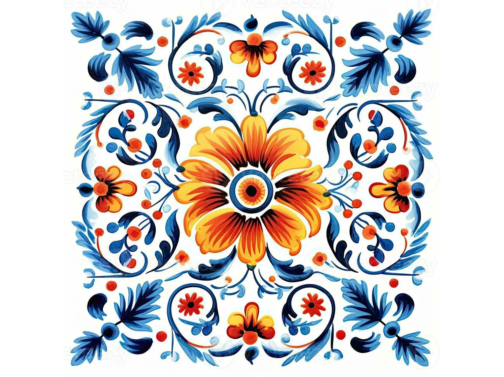 🔹 Azulejo Adhesivo “Flor de Valencia” 1