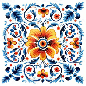 🔹 Azulejo Adhesivo “Flor de Valencia”