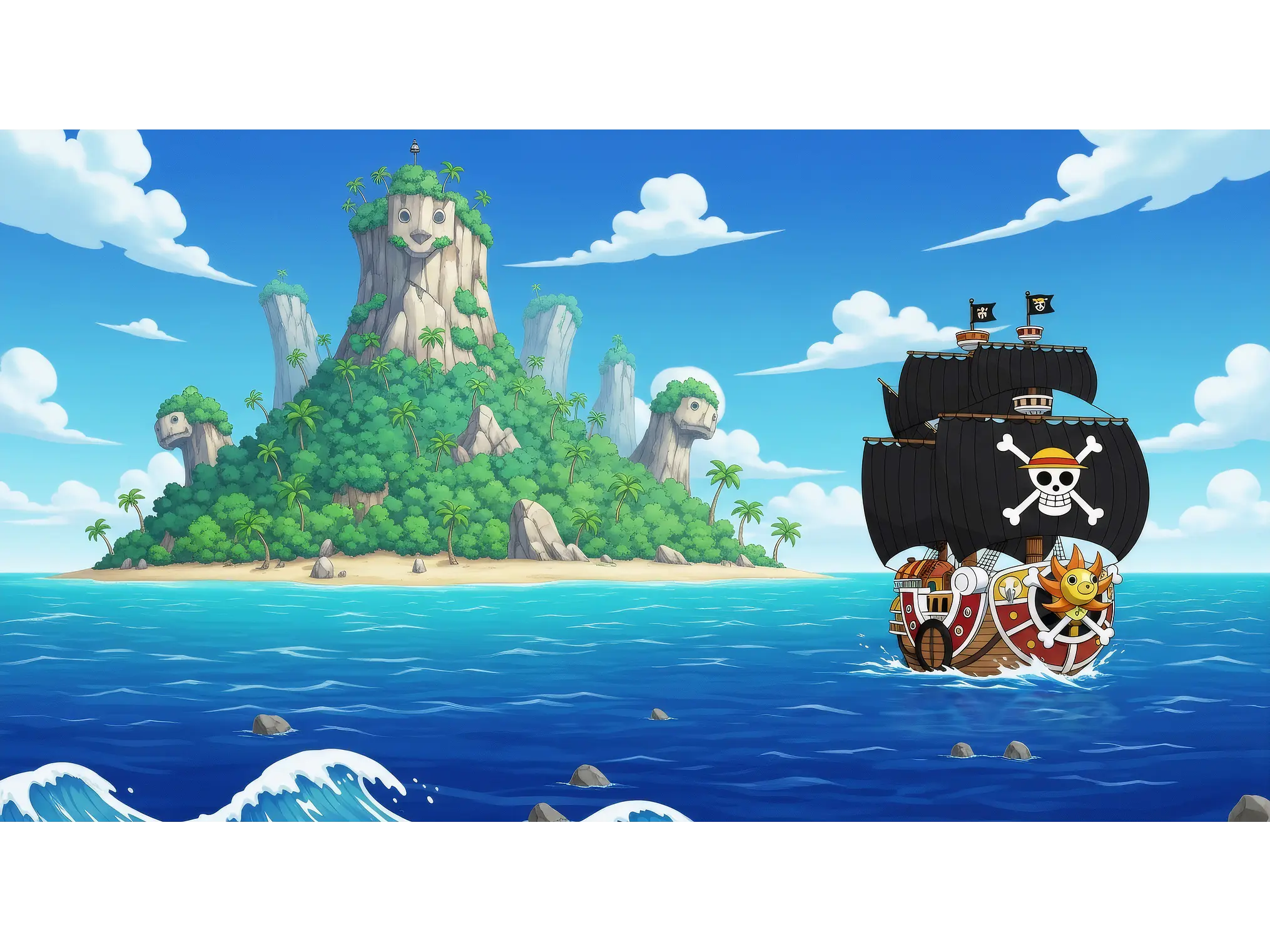 🏴‍☠️ Adhesivo Thousand Sunny: Rumbo a la Aventura 1