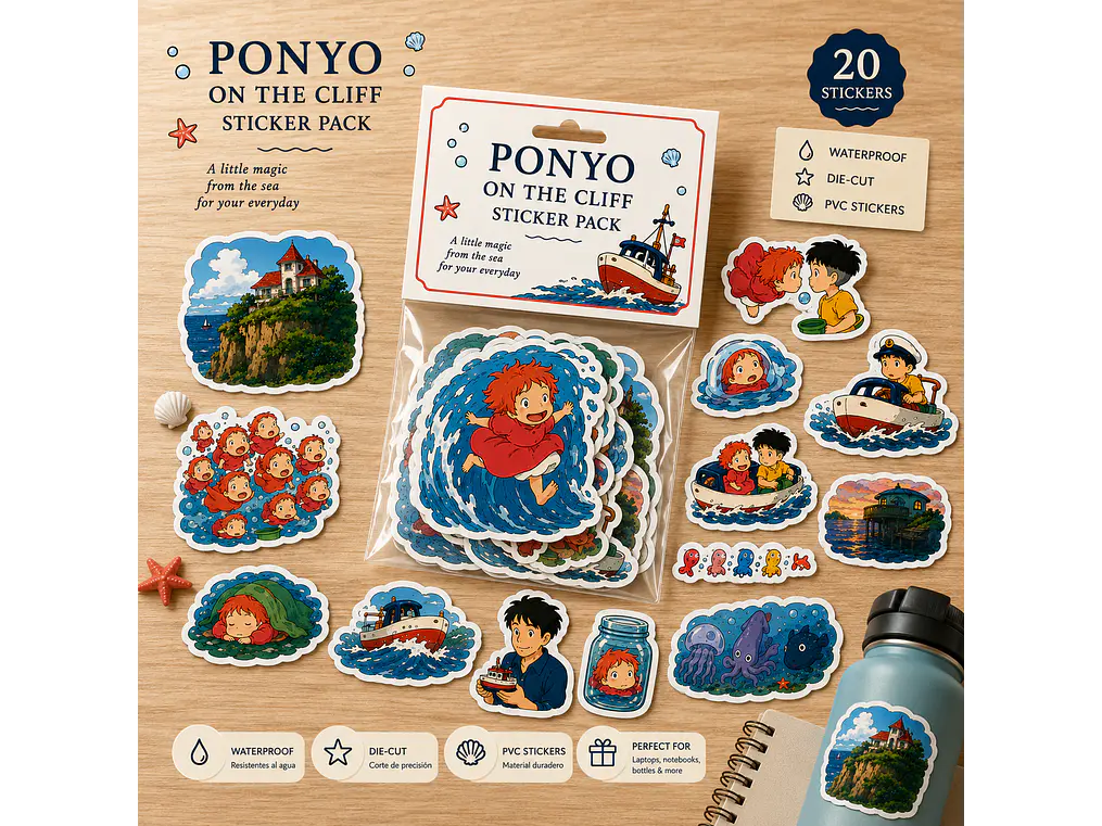 Ponyo – 20 Diseños Coleccionables 🌊✨ 1