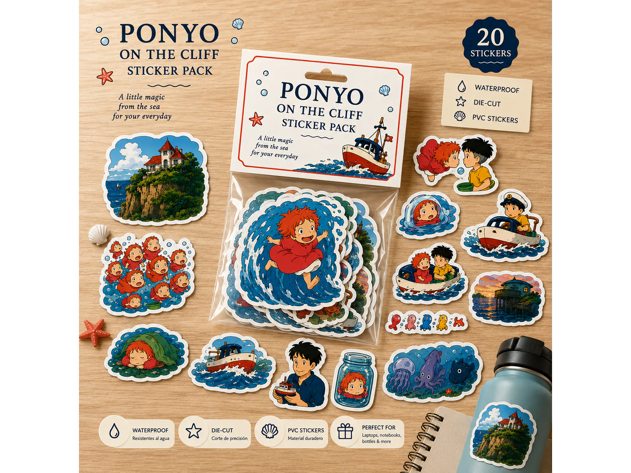 Ponyo – 20 Diseños Coleccionables 🌊✨ 1