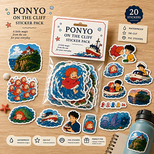 Ponyo – 20 Diseños Coleccionables 🌊✨