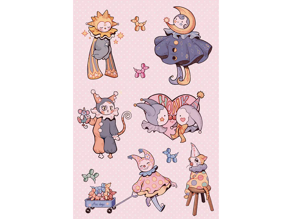 Mega Pack de Stickers Coquette & Pastel (Colección Completa 4 Hojas) 2