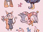 Mega Pack de Stickers Coquette & Pastel (Colección Completa 4 Hojas) - Miniatura 2