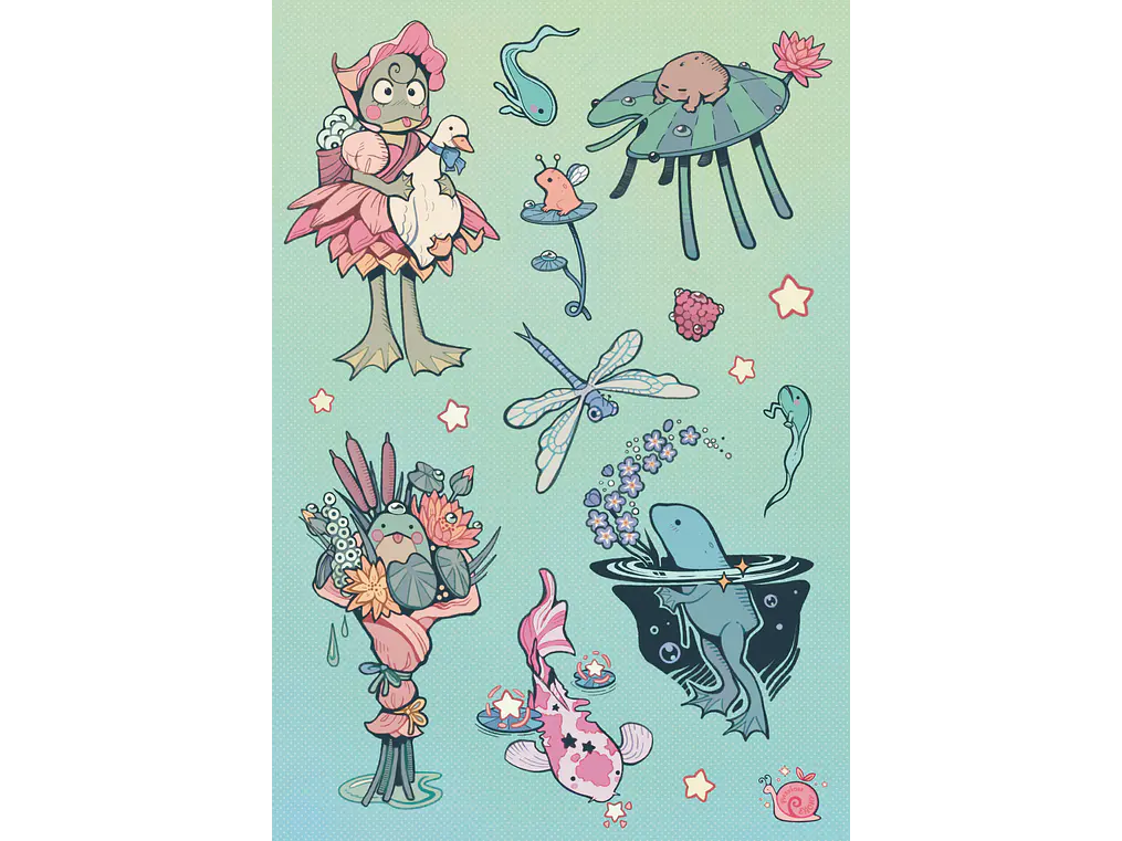 Mega Pack de Stickers Coquette & Pastel (Colección Completa 4 Hojas) 5