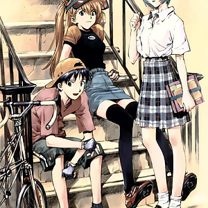 Poster Neon Genesis Evangelion: Shinji, Asuka & Rei (Casual Style)