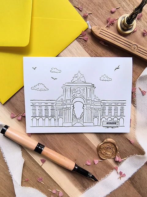 Arco da Rua Augusta Greeting Card