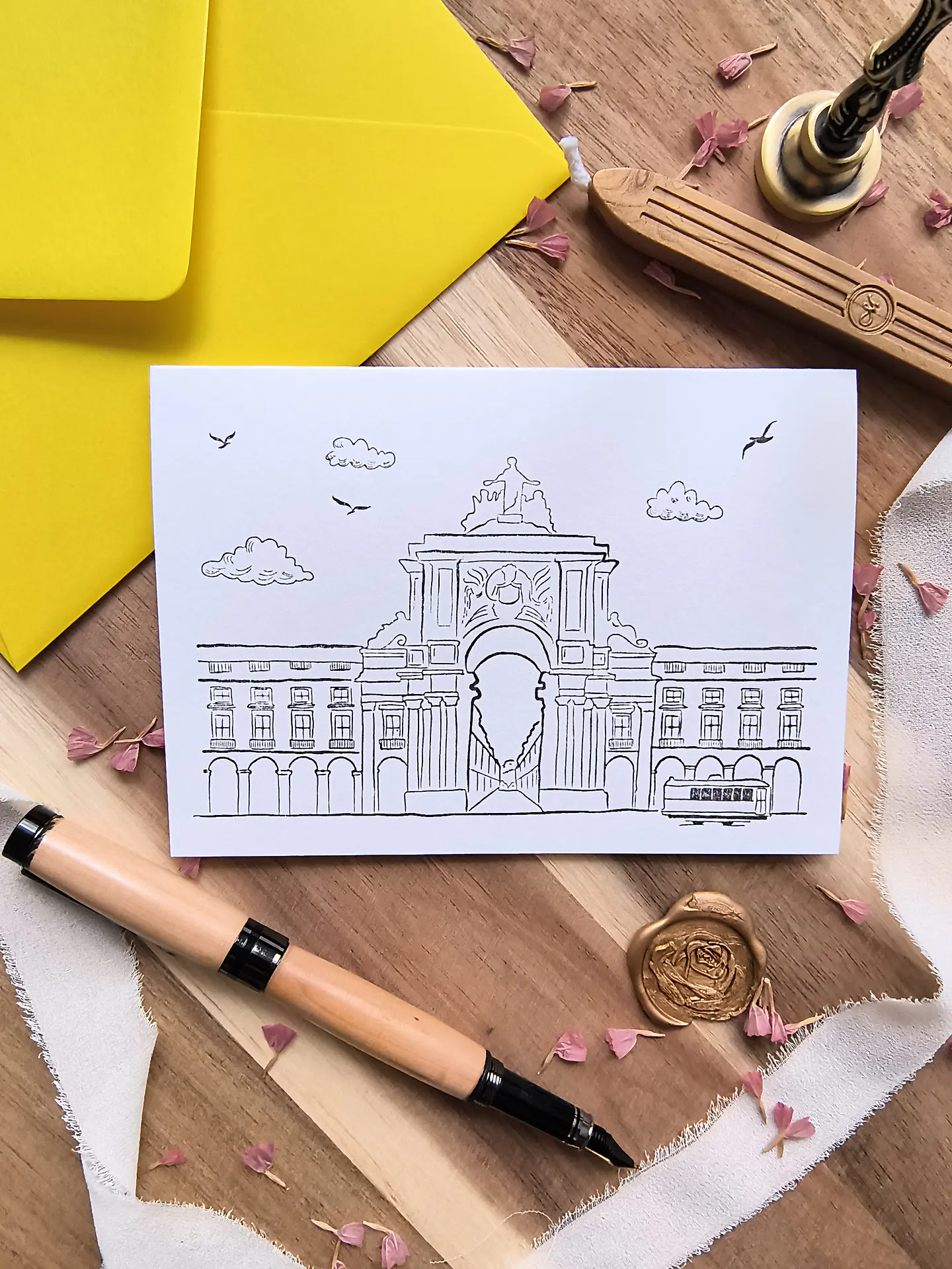 Arco da Rua Augusta Greeting Card 1