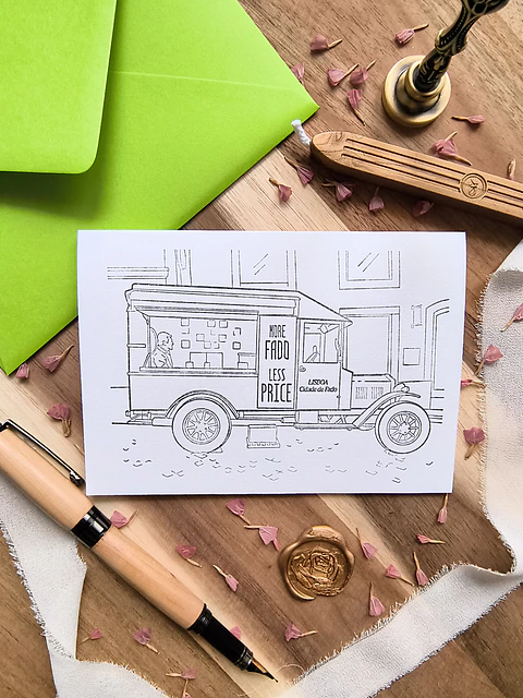 Fado Car Greeting Card