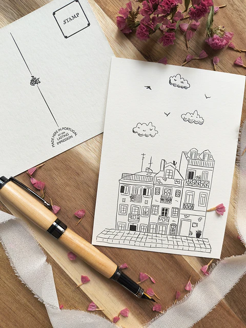 City Façade Postcard