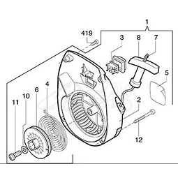 GUIA DEL ARRANCADOR DEL MOTOR COMER C-50