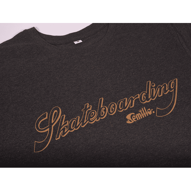 Polera Skateboarding Semilla Grafito