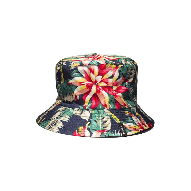 Bucket Reversible Negro - Flores