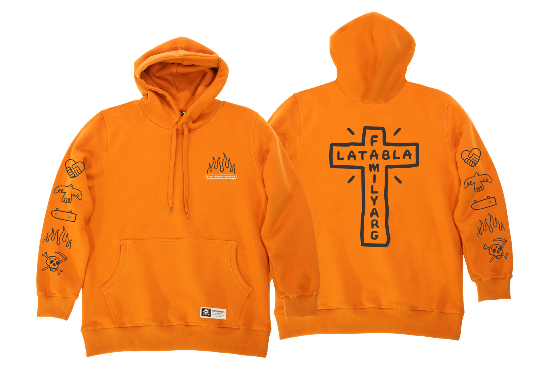 Hoodie Premium Naranjo CRUZ OFERTA BLACK DAYS