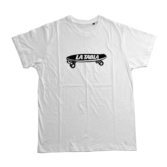 Polera La Tabla SK8 Blanca