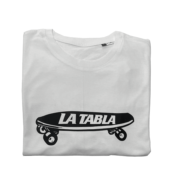 Polera La Tabla SK8 Blanca