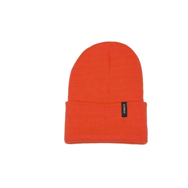 Gorro Lana Naranjo Oscuro Florecente Liso CYBER DAY