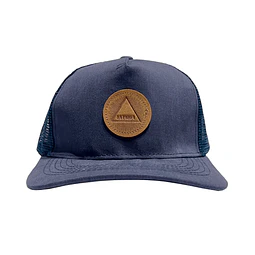 Gorro Malla Azul Logo Triangulo 