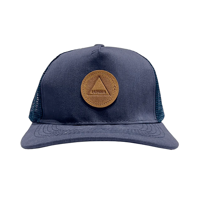Gorro Malla Azul Logo Triangulo 