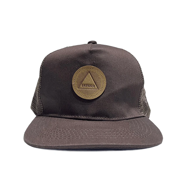Gorro Malla cafe Logo Triangulo 