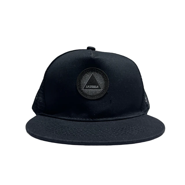 Gorro Malla Negro Logo Triangulo 