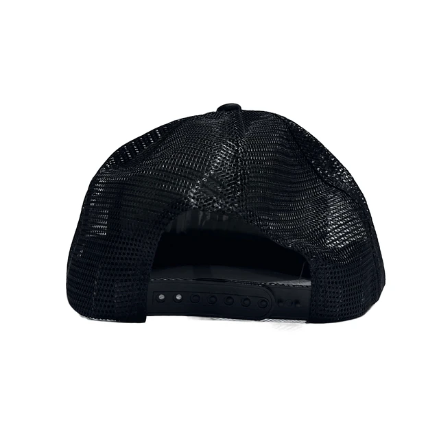 Gorro Malla Negro Logo Triangulo 