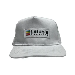 Gorro Malla Blanco Logo Triangulo 