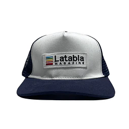 Gorro Malla azul-blanco Logo Triangulo 