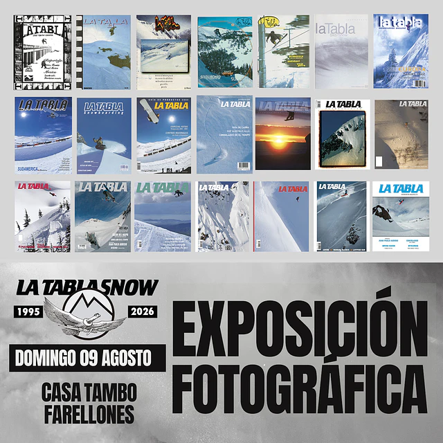 ENTRADA-RIFA EXPOSICIÓN FOTOGRÁFICA 30 AÑOS LA TABLA SNOW