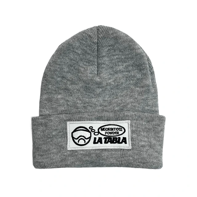 Gorro Lana Gris Melange Necesito Powder