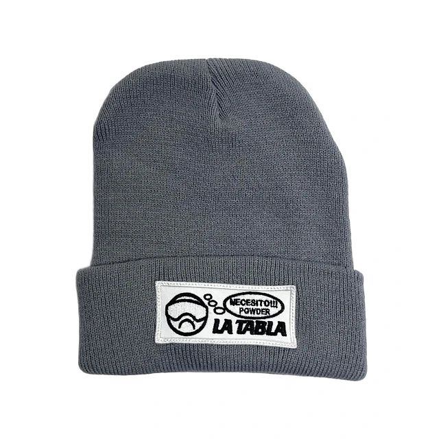 Gorro Lana Gris Claro Necesito Powder