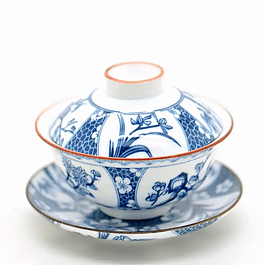 Gaiwan 120 ml azul - Plantas