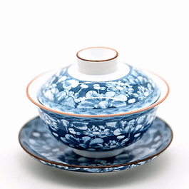 Gaiwan 120 ml azul - Flor de Loto