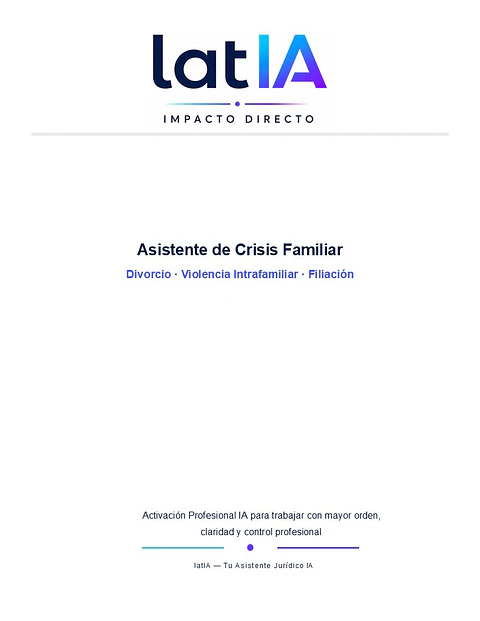 Asistente de Crisis Familiar