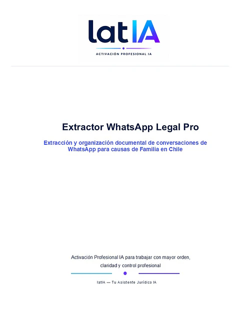 Extractor WhatsApp Legal Pro